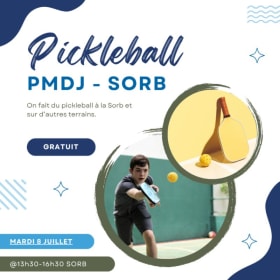 PMDJ: Pickleball - mardi 8 juillet @13h30-16h30 SORB item