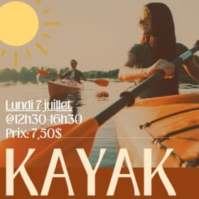 Kayak - lundi 7 juillet @12h30-16h30 item