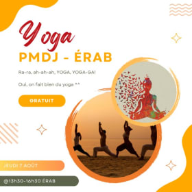 PMDJ: Yoga - jeudi 7 août @13h30-16h30 ÉRAB item