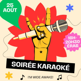 Karaoké - lundi 25 août @18h-21h30 ÉRAB item