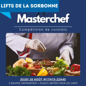 LIFT SORB: Masterchef - jeudi 28 août @17h15-22h45 ÉRAB item