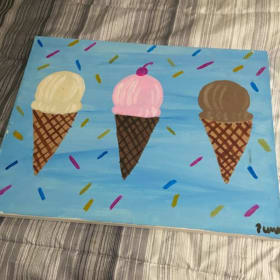 Four (4) Paintings item