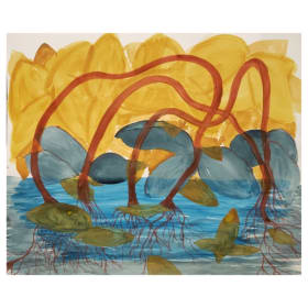 "Last Quarter Moon Swamp" Print 11x14" by Wren Ruiz item