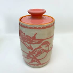 STUDIO 228. "Pink Meadow Jar" item