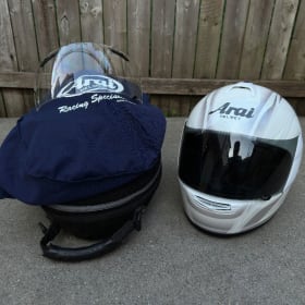 🏁 Arai Racing Helmet – Women’s Small w/ Case + Extra visor item