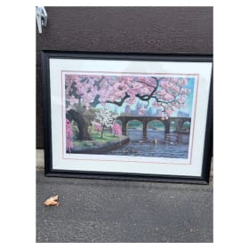“Cherry Blossoms” – Signed Print by Charles Cushing (Framed) item