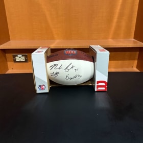 Autographed Football by former Denver Broncos item