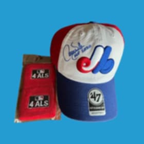 Autographed Expos Cap by Hall of Famer Larry Walker item