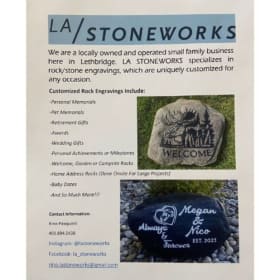 "Bless Our Home" Engraved Stone item