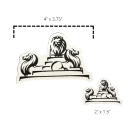 Lion Fountain Sticker Set item