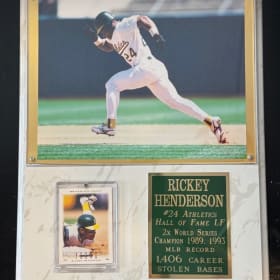 Rickey Henderson Plaque item