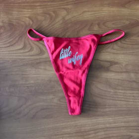 ANORA MOVIE “LITTLE WIFEY” THONG NEW SIZE LARGE NEON FILMS item