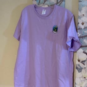 Lavendar Women's Embroidered Tee- Small item