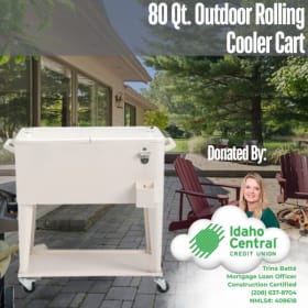 80 Qt. Outdoor Rolling Cooler Cart item