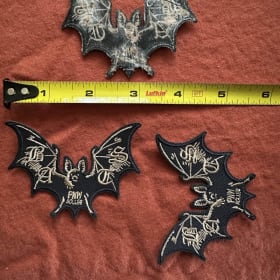 BATS Logo Iron-On Patch 3.5" x 2" item