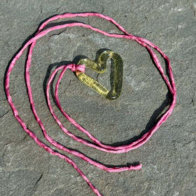 Handmade Glass Heart Necklace item