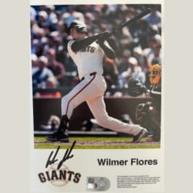 Wilmer Flores autographed photo item