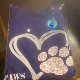 Purple PAWS Heart Shirt item