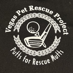 'Putts For Rescue Mutts' Polo - Black item