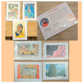 Pack of 5 Handmade Nature Postcards item