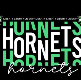 💚🖤 Liberty Hornets Repeat Tee – Bold & Bright - Adult item