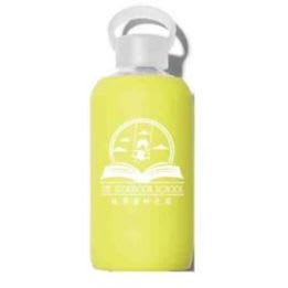 TSS Glass Water Bottle with YELLOW Silicone Sleeve item