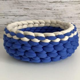 Panier bleu et beige - Paniers Confort item