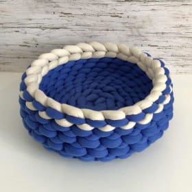Panier bleu et beige - Paniers Confort item