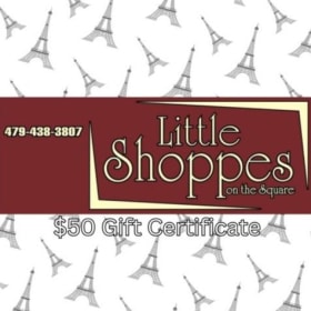 $50 gift certificate to Little Shoppes on the Square item