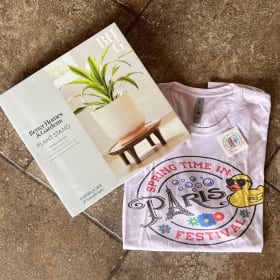 Plant Stand and Springtime in Paris shirt item