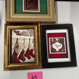 A9- 3 frames with Christmas prints item