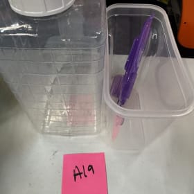 A19- (2) Plastic containers item