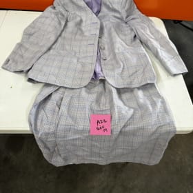 A22- Size 14 Gray and Purple Suit item