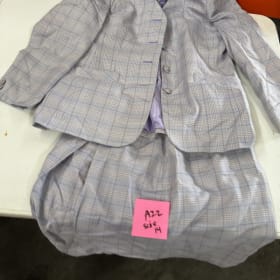 A22- Size 14 Gray and Purple Suit item