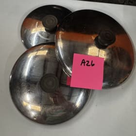 A26- (3) stainless steel lids item
