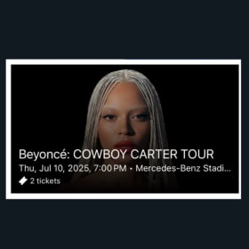 2 Cowboy Carter Concert Tickets – Thursday, July 10 item