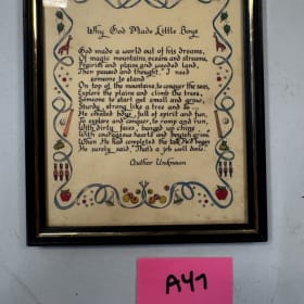 A47- Framed Art “Little  Boys” item