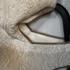 A138 beautiful white dress size 8 item