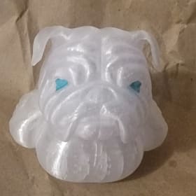 White English Bulldog duck item