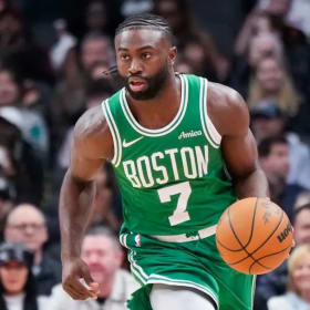 Jaylan Brown Autographed Basketball item