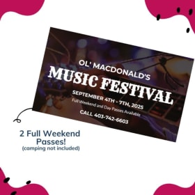 Festival Passes- Donated by Ol'MacDonalds Resort item