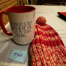 T40 New mug and winter hat item