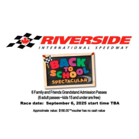 Riverside Speedway Friends and Family Pass (Sept 6) item
