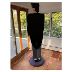 “Alistair”, the butler, is at your service with tray & vase item