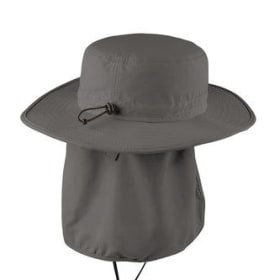 Wide-Brim Hat with neck cover item
