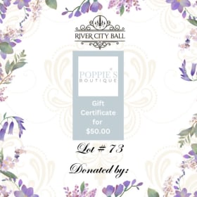 Lot 73 - $50 Gift Certificate to Poppies Boutique item