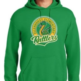 Adult Unisex Hoodie - Rattler Circle - Irish Green - 2XL item