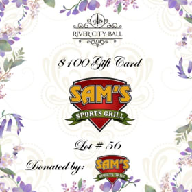 Lot 56 - Sam's Sports Grill $100 Gift Card item