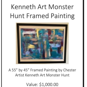 Kenneth "Art Monster" Hunt Framed Painting item