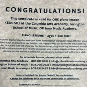Piano Lesson item